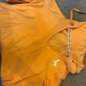 PINK Sweaters - Orange sweater with hood PINK Sweaters - Orange sweater with hood
